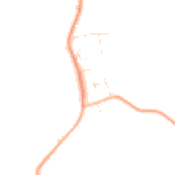 Daytime road noise heatmap for EX23 0AQ