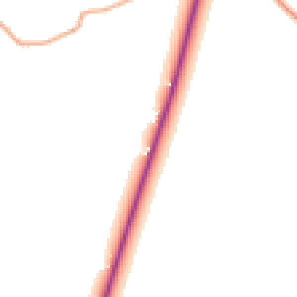 Daytime road noise heatmap for EX23 0BG