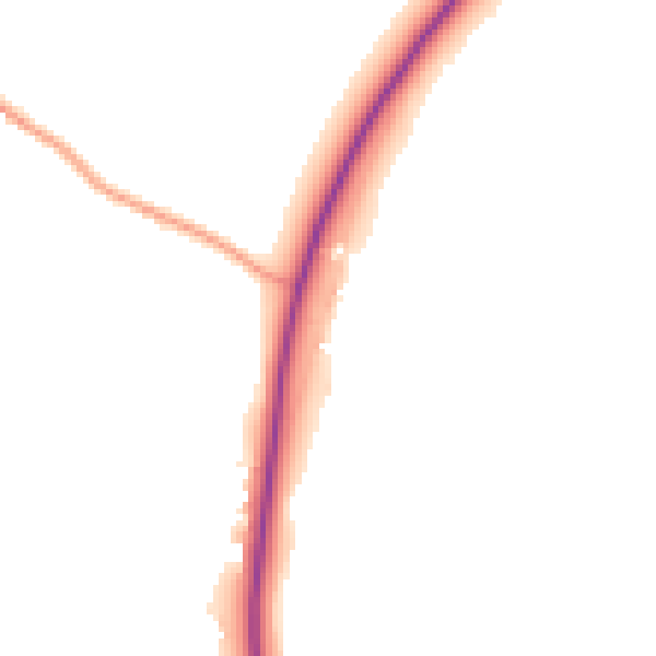 Daytime road noise heatmap for EX23 0DD
