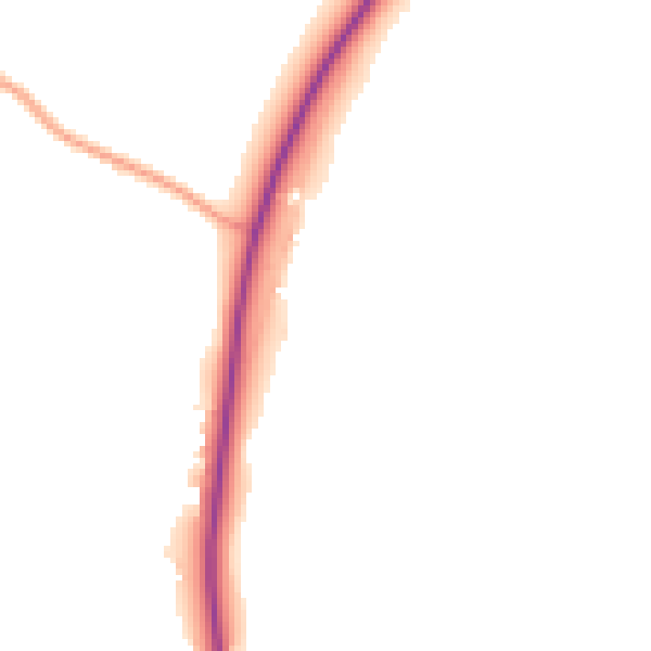 Daytime road noise heatmap for EX23 0DN