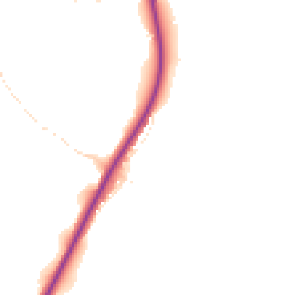 Daytime road noise heatmap for EX23 0DT
