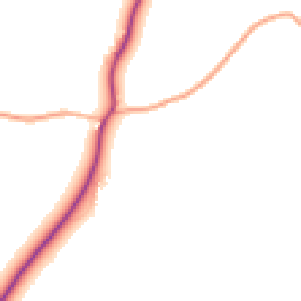 Daytime road noise heatmap for EX23 0FP