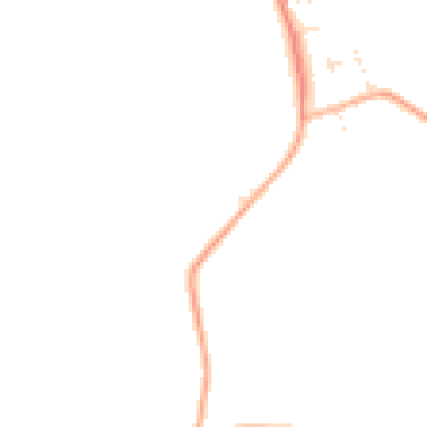 Daytime road noise heatmap for EX23 0FT