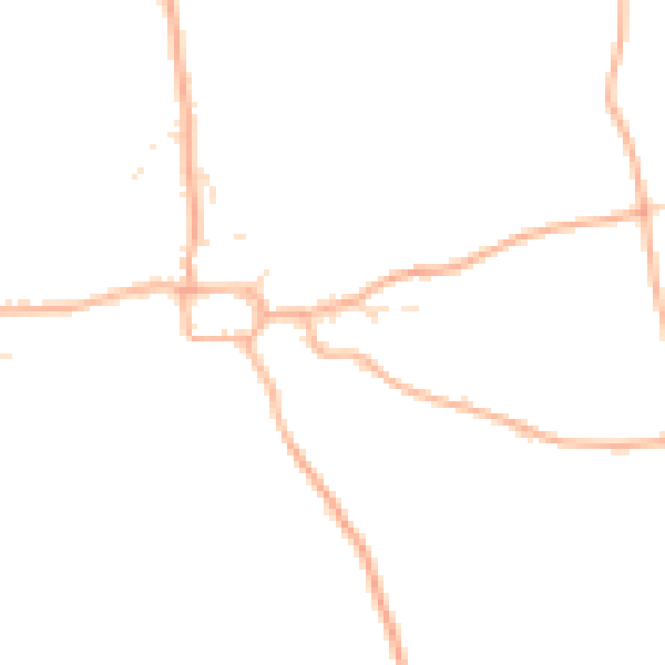 Daytime road noise heatmap for EX23 0HL