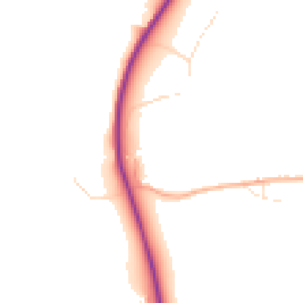 Daytime road noise heatmap for EX23 0JA