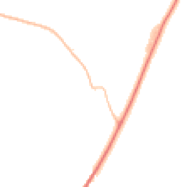 Night-time road noise heatmap for EX23 0LU