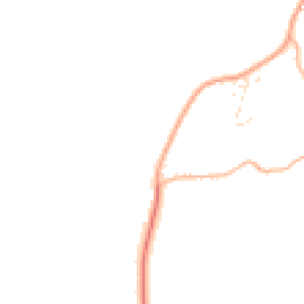 Daytime road noise heatmap for EX23 0LX