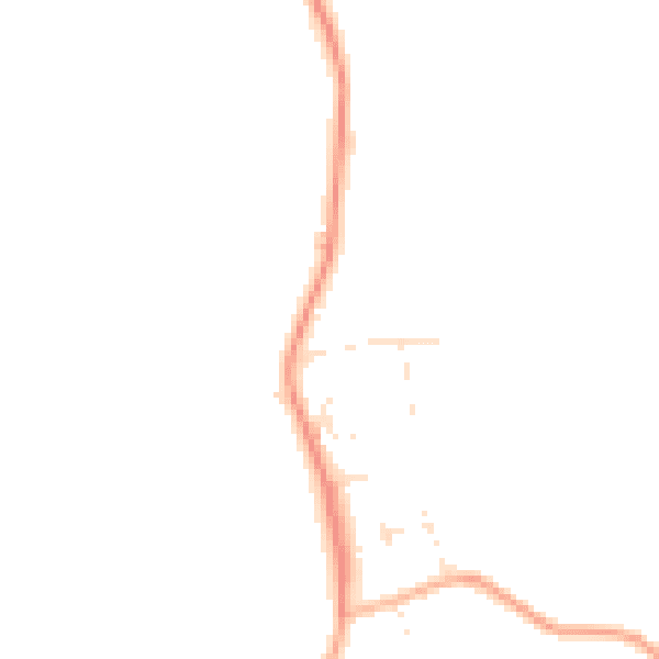 Daytime road noise heatmap for EX23 0PJ
