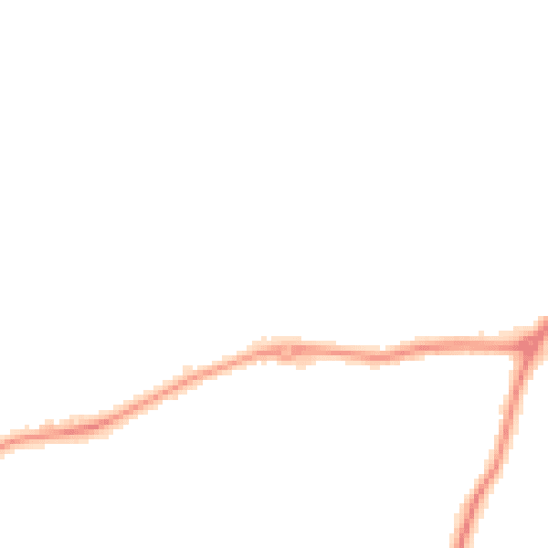 Night-time road noise heatmap for EX23 8AH