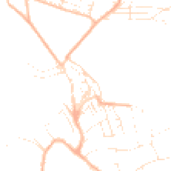 Daytime road noise heatmap for EX23 8BB