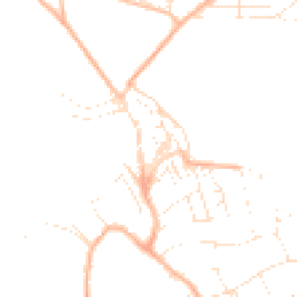 Daytime road noise heatmap for EX23 8BR