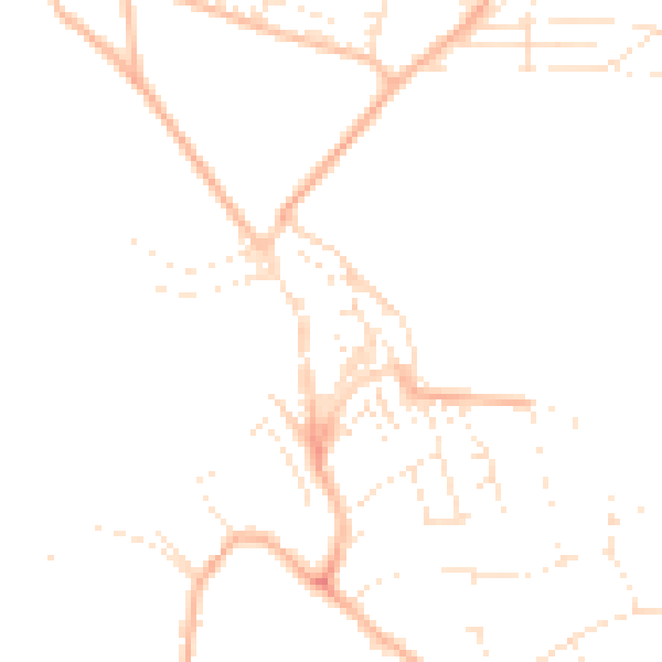 Daytime road noise heatmap for EX23 8BS