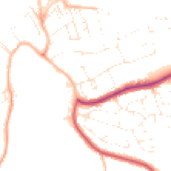 Daytime road noise heatmap for EX23 8EP