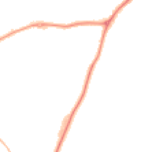 Night-time road noise heatmap for EX23 8FY