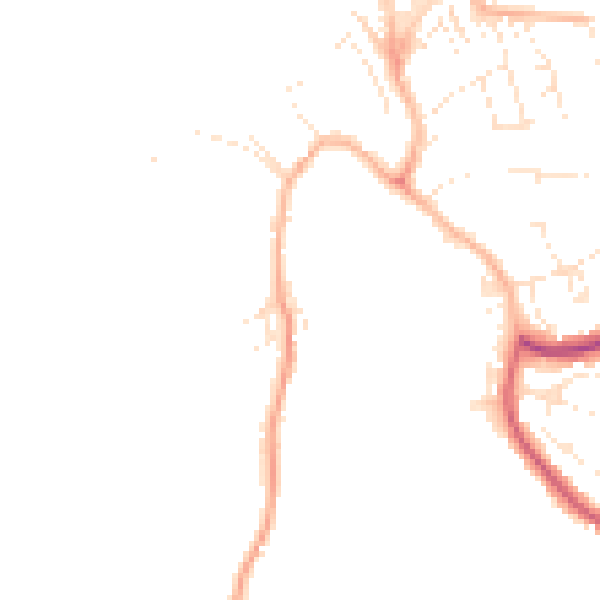 Daytime road noise heatmap for EX23 8GY