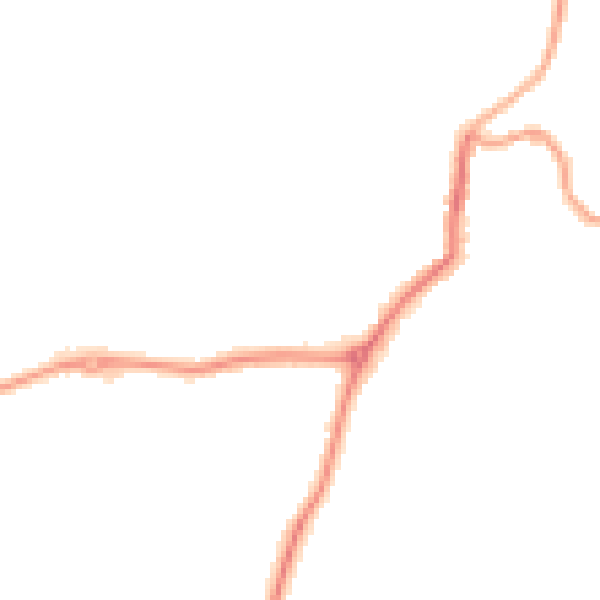 Night-time road noise heatmap for EX23 8JH