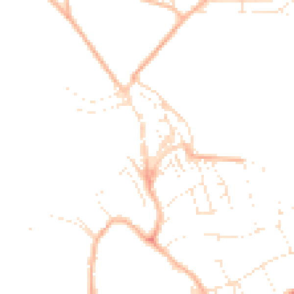 Daytime road noise heatmap for EX23 8JL