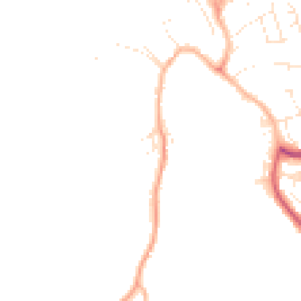 Daytime road noise heatmap for EX23 8LS