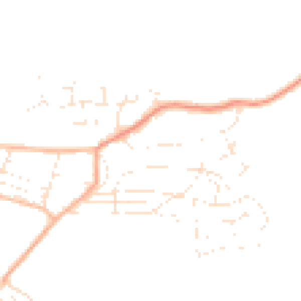 Daytime road noise heatmap for EX23 8NY