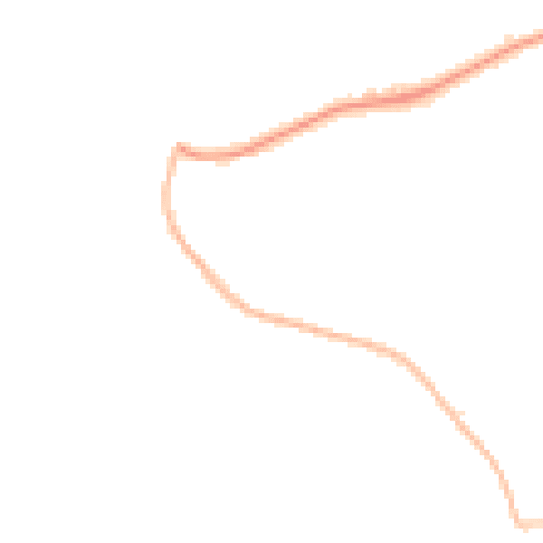 Night-time road noise heatmap for EX23 8QF