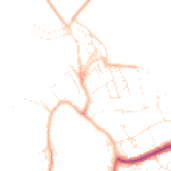 Daytime road noise heatmap for EX23 8QU