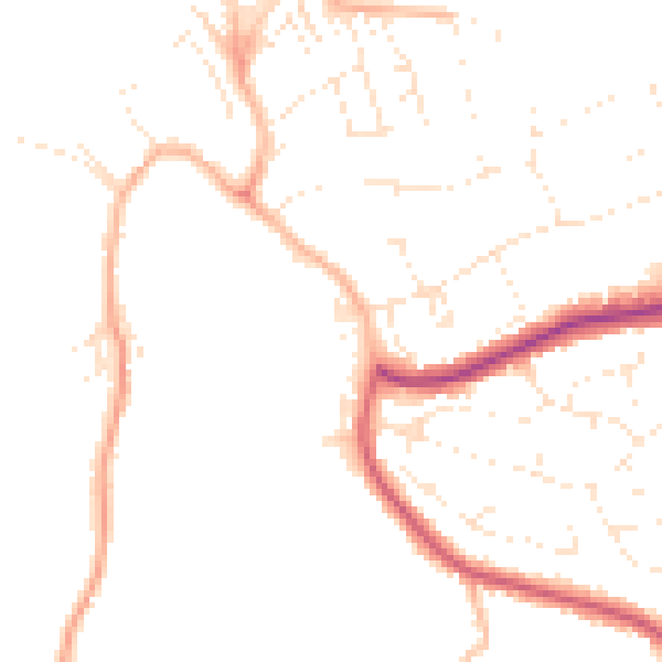Daytime road noise heatmap for EX23 8TA