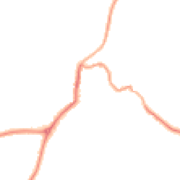 Night-time road noise heatmap for EX23 9AS
