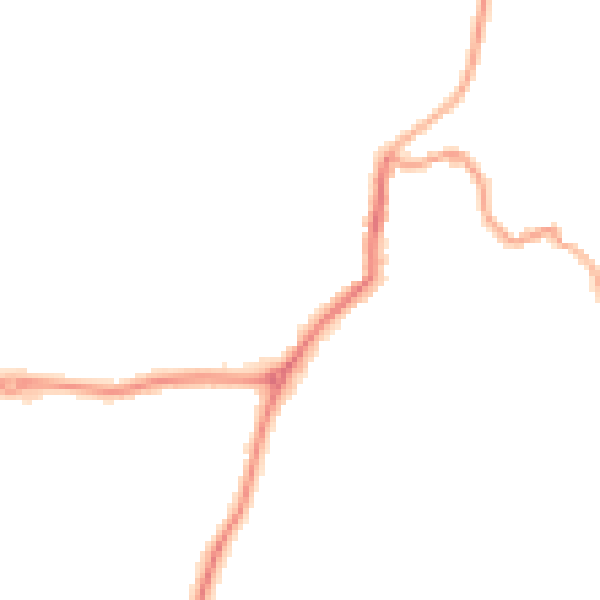 Night-time road noise heatmap for EX23 9BE
