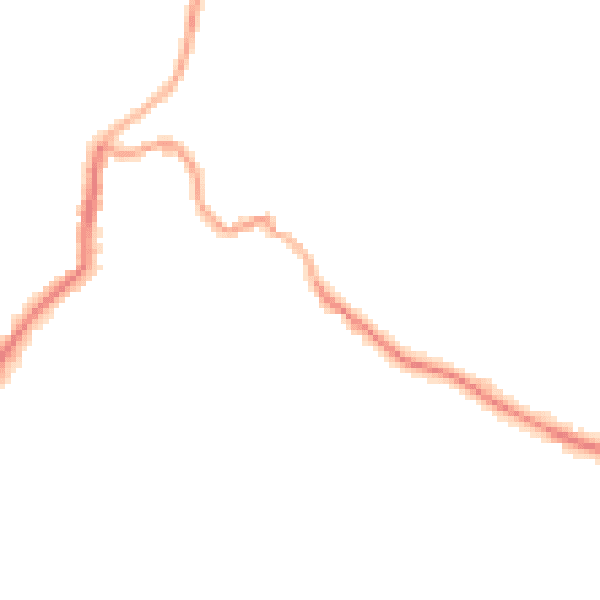 Night-time road noise heatmap for EX23 9BQ