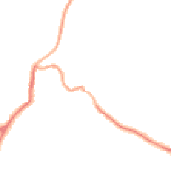 Night-time road noise heatmap for EX23 9BZ