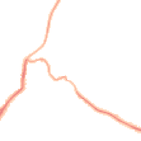 Night-time road noise heatmap for EX23 9DA