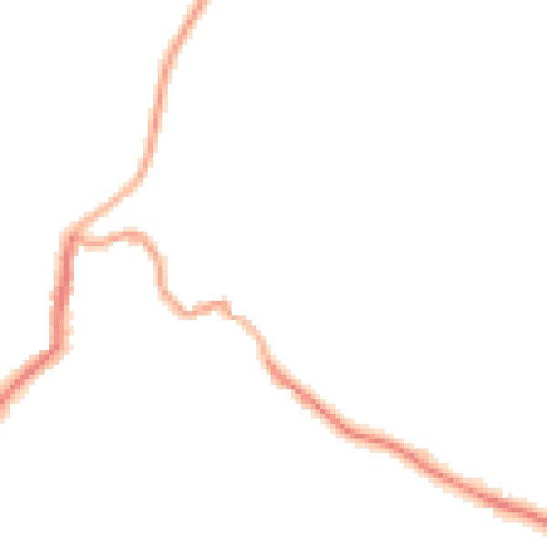 Night-time road noise heatmap for EX23 9DD