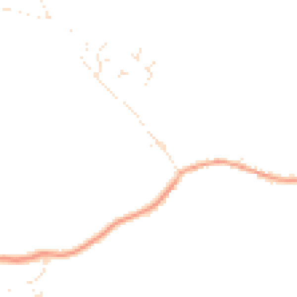 Daytime road noise heatmap for EX23 9EB