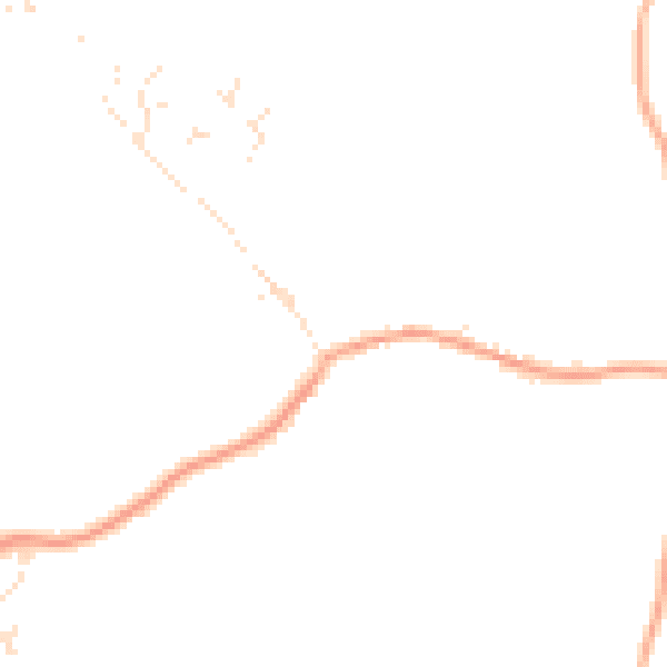 Daytime road noise heatmap for EX23 9EP