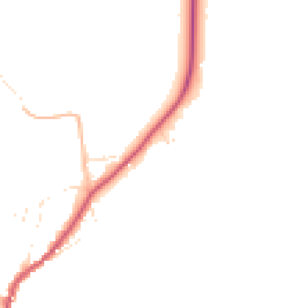 Daytime road noise heatmap for EX23 9FJ