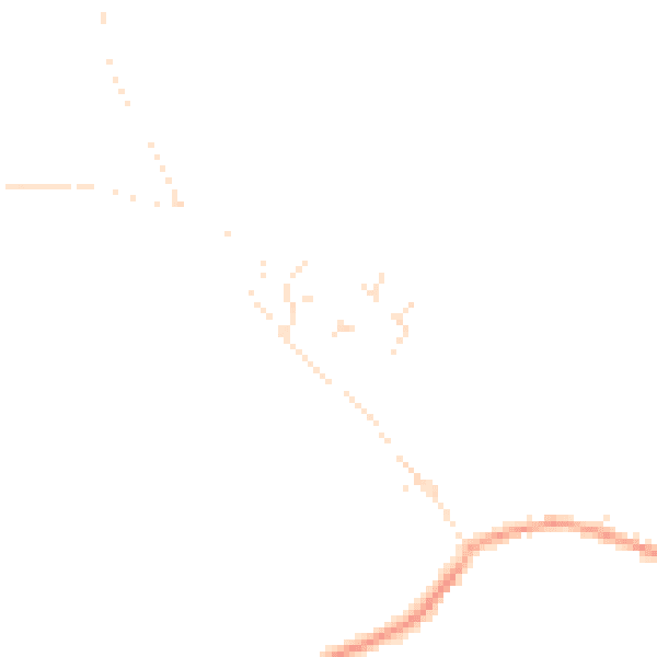 Daytime road noise heatmap for EX23 9HD