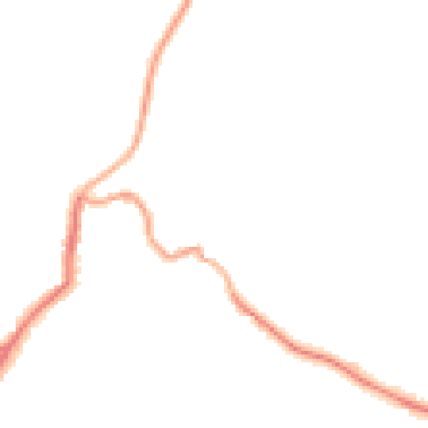 Night-time road noise heatmap for EX23 9JT