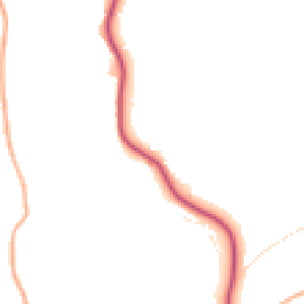 Daytime road noise heatmap for EX23 9LE