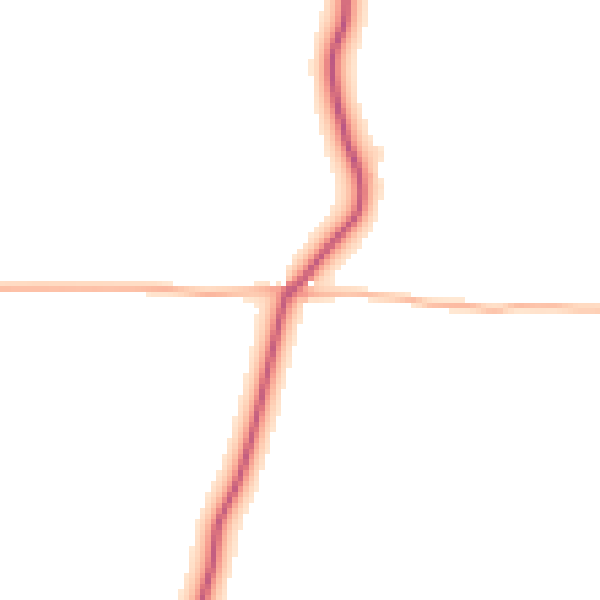 Daytime road noise heatmap for EX23 9LG