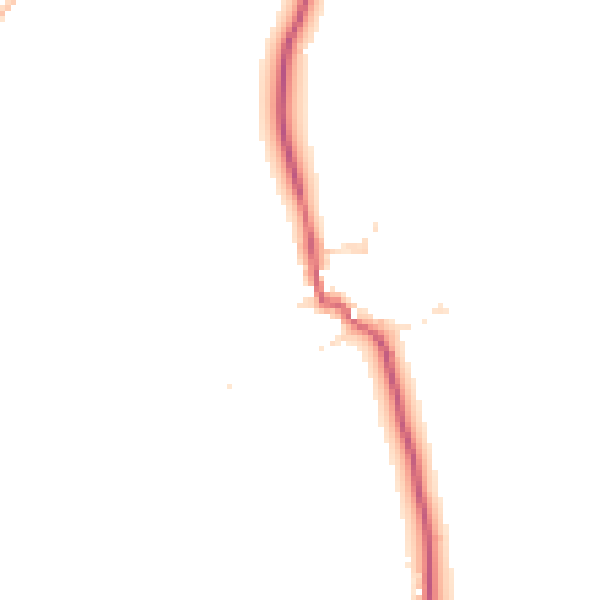 Daytime road noise heatmap for EX23 9LS