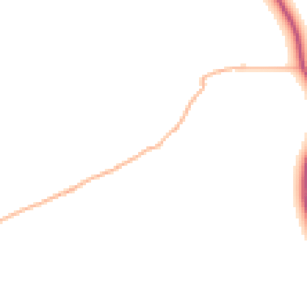 Daytime road noise heatmap for EX23 9NA