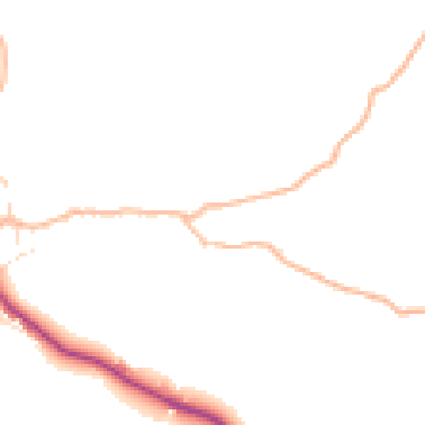 Daytime road noise heatmap for EX23 9ND