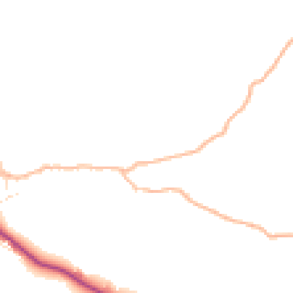 Daytime road noise heatmap for EX23 9NE