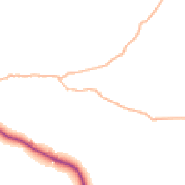 Daytime road noise heatmap for EX23 9NF
