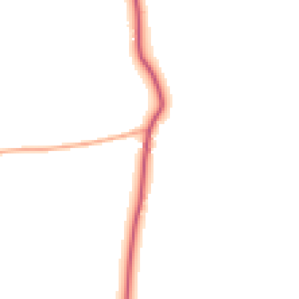 Daytime road noise heatmap for EX23 9NN