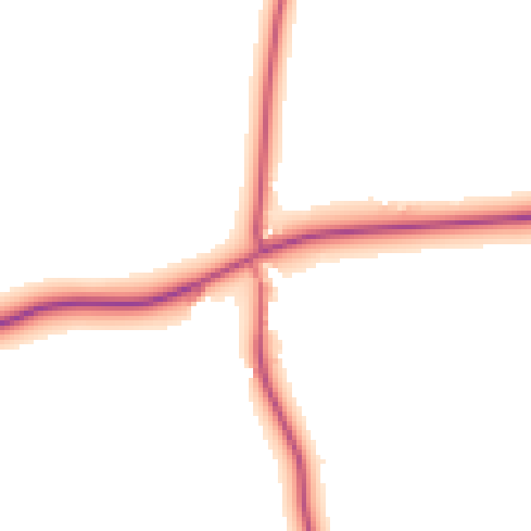 Daytime road noise heatmap for EX23 9NW
