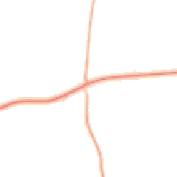 Night-time road noise heatmap for EX23 9NW