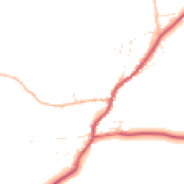 Daytime road noise heatmap for EX23 9QF
