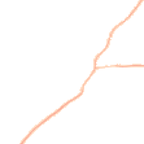 Night-time road noise heatmap for EX23 9QT