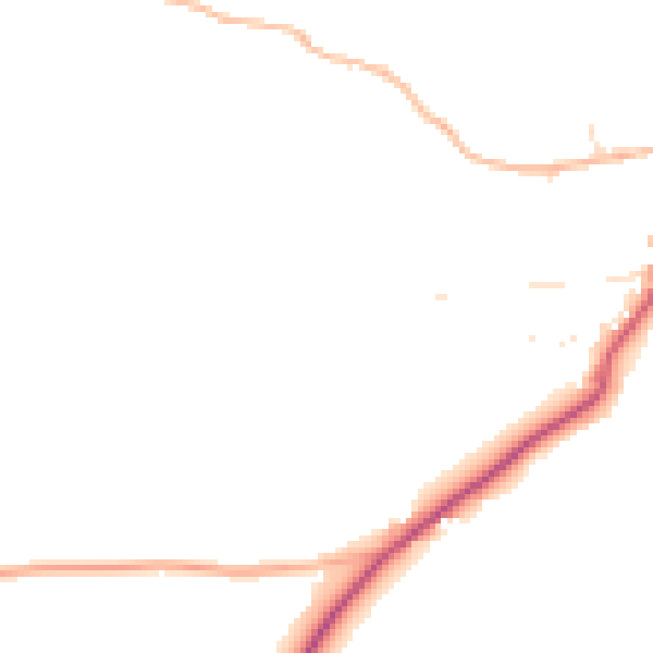 Daytime road noise heatmap for EX23 9QY